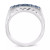 EFFY® Men's Black Diamond (1-1/4 ct. t.w.) & White Diamond (3/4 ct. t.w.) Cluster Ring in 10k White Gold (Also in Blue Diamond)