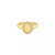 14K Gold Diamond Signet Initial Ring