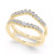Diamond Curved Solitaire Enhancer Ring Guard (3/8 ct. t.w.) in 14k White or 14K Gold