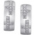 Men's Diamond Cross Small Huggie Hoop Earrings (1/20 ct. t.w.) in Sterling Silver, 0.63"