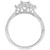 Diamond Three Stone Twist Shank Ring (1 ct. t.w.) in 14k White Gold