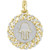Diamond Hamsa Hand Chain Link Disc Pendant (1/2 ct. t.w.) in 10k Gold