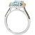 Sea Blue Aquamarine (2 ct. t.w.) & Diamond (3/8 ct. t.w.) Ring in 14k Two-Tone Gold