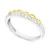 Diamond Infinity Band (1/10 ct. t.w.) in Sterling Silver & Gold-Plate