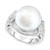 Cultured South Sea Pearl (13mm) & Diamond (1/3 ct. t.w.) Ring in 14k White Gold