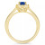 Emerald (1/2 ct. t.w.) & Diamond (1/10 ct. t.w.) Halo Ring in 14k Gold (Also in Ruby, Sapphire, & Pink Sapphire)