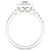 Diamond Emerald-Cut Double Halo Engagement Ring (1/2 ct. t.w.) in 14k White Gold