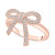 Diamond Bow Ring (1/4 ct. t.w.) in 14k Yellow or Rose Gold, Created for Macy's