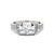Moissanite Radiant Cut Engagement Ring 2-9/10 ct. t.w. Diamond Equivalent in 14k White Gold