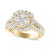 Diamond Cluster Engagement Ring (2 ct. t.w.) in 14k White or Yellow Gold