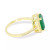 Emerald (2-3/4 ct. t.w.) & White Sapphire (1/4 ct. t.w.) Halo Ring in 14k Gold (Also available in Sapphire)