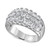 Diamond Multirow Band (3 ct. t.w.) in 14k White Gold