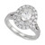 Diamond Oval-Cut Halo Engagement Ring (2 ct. t.w.) in 14k White Gold
