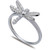 Cubic Zirconia Dragonfly Ring in Sterling Silver, Created for Macy's