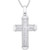 Men's Diamond Cross 22" Pendant Necklace (1 ct. t.w.) in Sterling Silver