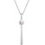 Cultured Freshwater Pearl (6mm) & Diamond Accent Drop 18" Pendant Necklace in Sterling Silver