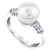 Cultured Freshwater Pearl (9mm) & Diamond (1/8 ct. t.w.) Ring in 14k White Gold