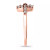 Cubic Zirconia Cross 18K Rose Gold Over Silver Toe Ring