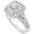 Diamond Halo Cluster Engagement Ring (1-3/8 ct. t.w.) in 14k White Gold