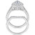 3-Pc. Diamond Pear Cluster Bridal Set (2 ct. t.w.) in 14k White Gold