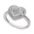 Diamond Heart Cluster Ring (1/2 ct. t.w.) in 14k White , Yellow or Rose Gold