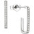 Diamond Geometric Hoop Earrings (1/5 ct. t.w.) in Sterling Silver