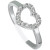 Cubic Zirconia Heart Toe Ring, Created for Macy's