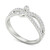 Lab Grown Diamond Knot Ring (1/2 ct. t.w.) in Sterling Silver