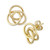 Love Knot Stud Earrings in 14k Gold