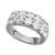 Two-Row Certified Diamond Band Ring in 14k White Gold (2 ct. t.w.)