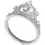 Cubic Zirconia Tiara Ring in Sterling Silver
