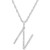 Diamond (1/10 ct. t.w.) Initial Pendant Necklace in 10k White Gold, 16" + 2" extender