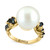 EFFY® Freshwater Pearl (13mm) & Black Diamond (1/10 ct. t.w.) Ring in 14k Gold