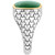 EFFY® Men's Malachite Patterned Ring in Sterling Silver and 14k Gold-Plate