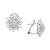 Diamond Starburst Earrings (1-1/2 ct. t.w.) in 14k White Gold, Created for Macy's
