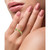 EFFY® Peridot (7/8 ct. t.w.) & Diamond (1/20 ct. t.w.) Ring in 14k Gold