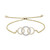 Diamond Triple Ring Bolo Bracelet (1/10 ct. t.w.) in 14k Gold, Created for Macy's