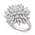 Diamond Starburst Cluster Ring (1-1/2 ct. t.w.) in 14k White Gold, Created for Macy's