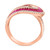 EFFY® Ruby (3-1/4 ct. t.w.) & Diamond (5/8 ct. t.w.) Swirl Statement Ring in 14k Rose Gold