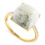 EFFY® Howlite & Diamond (1/20 ct. t.w.) Statement Ring in 14k Gold