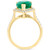 EFFY® Emerald (2-7/8 ct. t.w.) & Diamond (1/2 ct. t.w.) Pear Halo Ring in 14k Gold