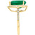 EFFY® Emerald (2-7/8 ct. t.w.) & Diamond (1/2 ct. t.w.) Pear Halo Ring in 14k Gold