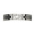 Greek Key Pattern Link Bracelet in Stainless Steel & Black Ion-Plate