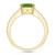 Peridot and Diamond Accent Ring in 14K Yellow Gold