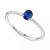 Sapphire (1/2 ct. t.w.) & Diamond (1/20 ct. t.w.) Ring in Sterling Silver (Also in Ruby & Emerald)