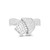 Cubic Zirconia Pave Knot Ring
