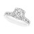 Diamond Halo Bridal Set (1 ct. t.w.) in 14k White Gold