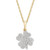 Diamond Clover 18" Pendant Necklace (1/10 ct. t.w.) in 10k Gold, Created for Macy's