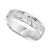 Men's Satin Finish Design Comfort Fit Wedding Band in 14k Gold
