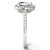 Moissanite Cushion Halo Ring (2-7/8 ct. tw. Diamond Equivalent) in 14k White Gold